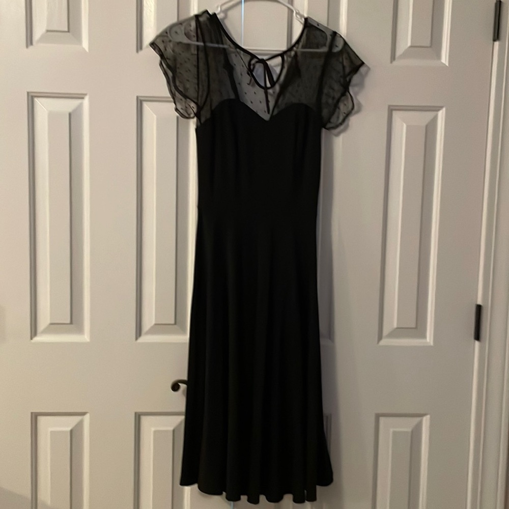 Unique vintage black dress size 4